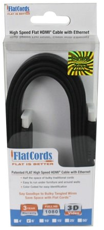 Flat HDMI Cables - Flat Cords - 6 ft -Tangle Free #GiftForTechies