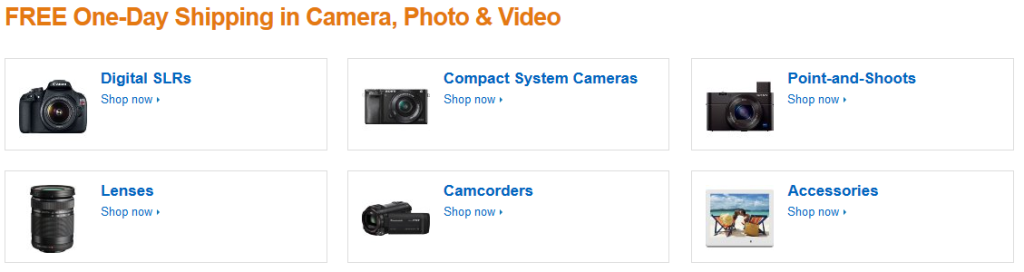 Free One Day Shipping in Camera & Video #GiftIdeas #LastMinuteGifts