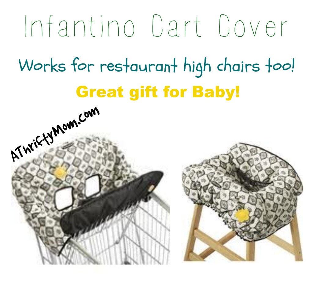 Infantino Cart Cover On Sale - Works for restaurant high chairs too #GiftForBaby