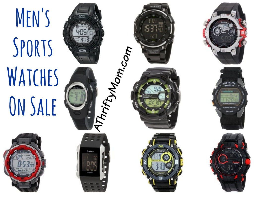 Men's Sports Watches On Sale low as $15.40 #GiftIdeasForHim #StockingStufferForHim #TeenBoyGiftIdea