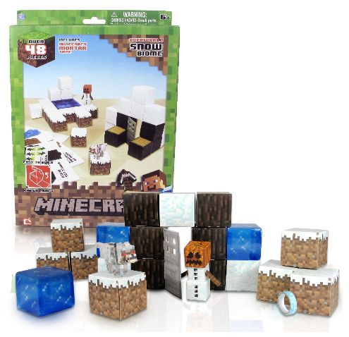 Minecraft Papercraft Snow Set #LastMinuteGiftIdeas #GiftForKids #Minecraft