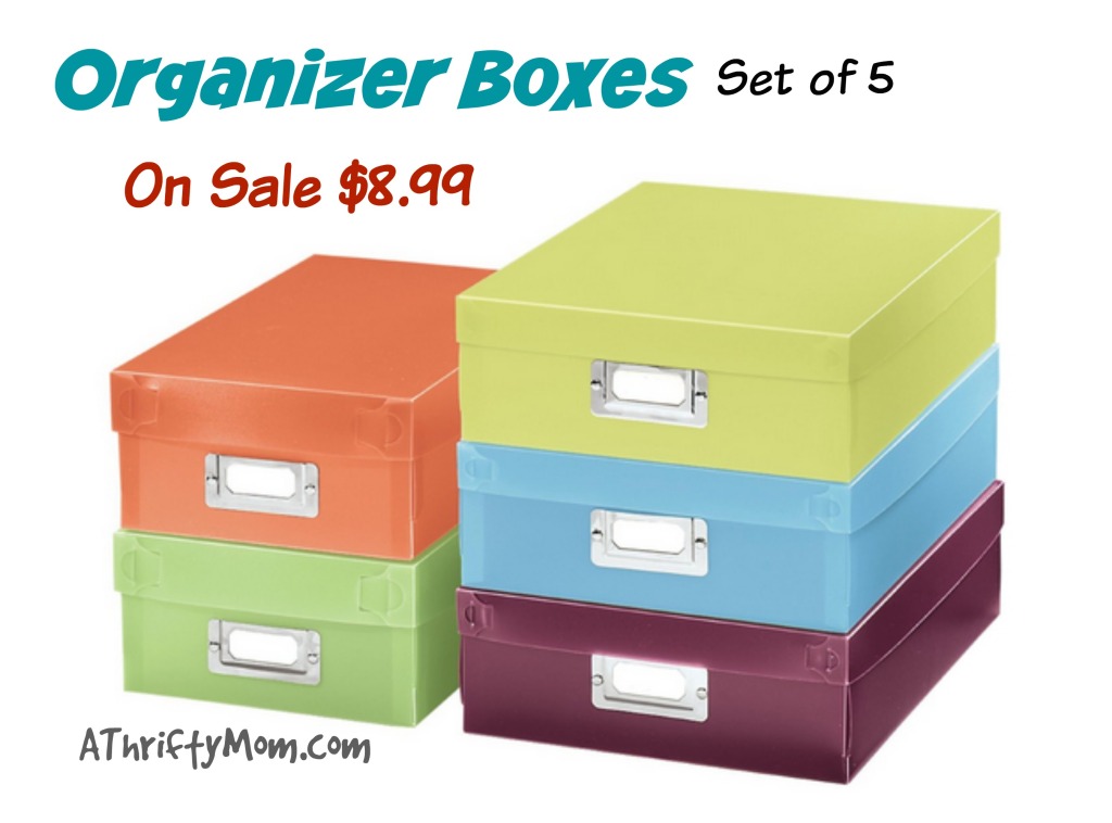 Organizer Boxes On Sale - Set of 5 #EasyOrganization