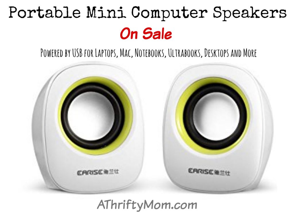 Portable Mini Computer Speakers On Sale #GiftIdea #GeekGift #TechieGift