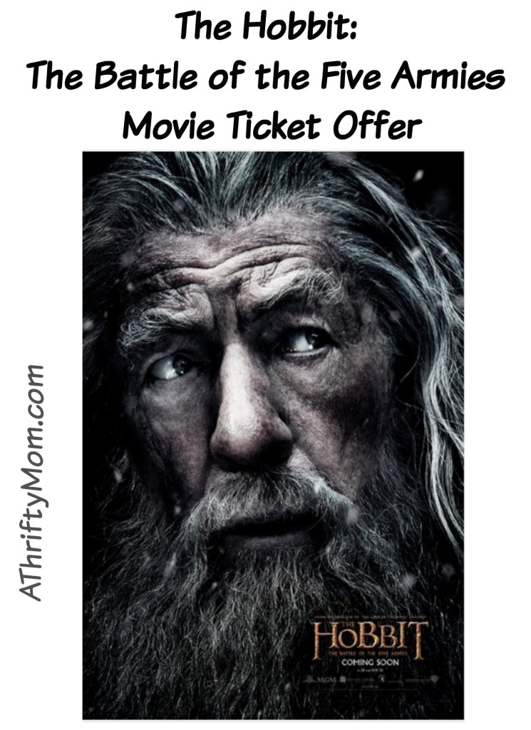 The Hobbit The Battle of th Five Armies - Movie Ticket Offer