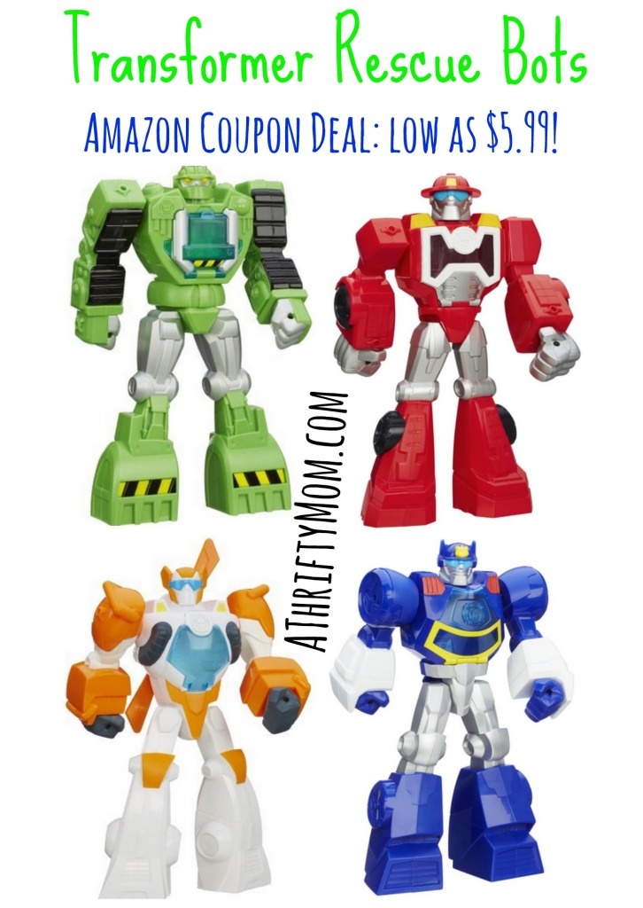 Transformer Rescue Bots - Amazon Coupon Deal low as $5.99 #GiftForBoys