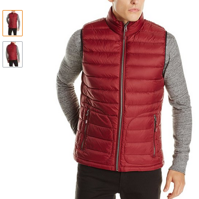 mens puffer jacket vest on sale for 50 percent off with FREE one day shipping in time for Christmas