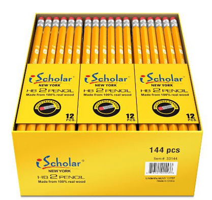 144 Bulk number 2 pencils Class Pack Teacher gift