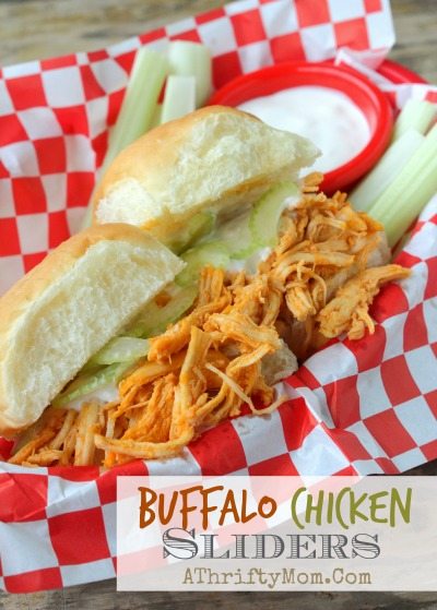 Buffalo Chicken Sliders, Finger Food for parties, Football Party Recipes, Game Day Food ideas for Super Bowl, Chicken Recipe