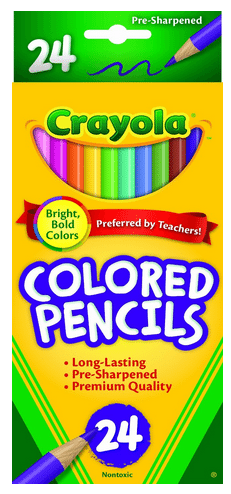 Crayola Colored Pencils 24pk #GiftForKids #TeacherGift #Coloring #Art