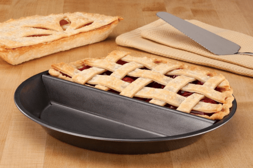 Divided Pie Pan Set - Why have one kind of pie when you can have two!!.