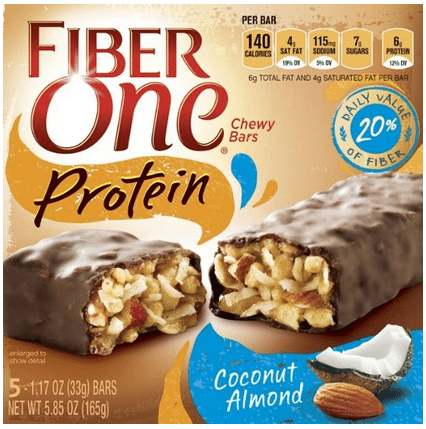 Fiber One Protein Chewy Bars Coconut Almond - Coupon Deal