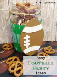 Football Party , Football  jar, low cost decorating ideas, #FootballParty,  #FootBall