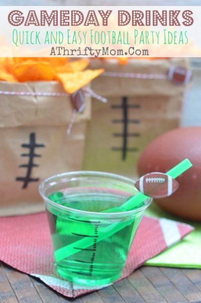 Football Superbowl party ideas,  Gameday Drinks , low cost and easy ways to decorate for game day, Football Food, Game day recipes made easy and budget freindly