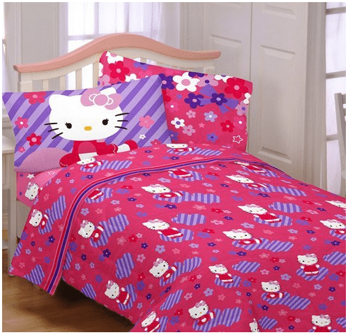 Hello Kitty Twin Sheet Set