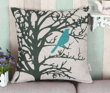 Home Deor ideas, Birds, teal bird pillow, love this shabby chic, easy way to restyle any room in your house
