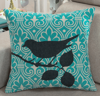 Home Deor ideas, Birds, teal bird pillow on branch, love this shabby chic, easy way to restyle any room in your house