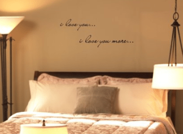 I Love You I Love You More vinyl wall decal gift idea