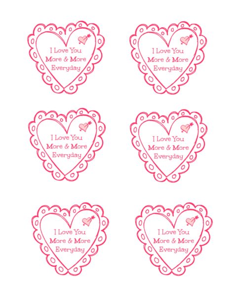 M&M Valentines Printable