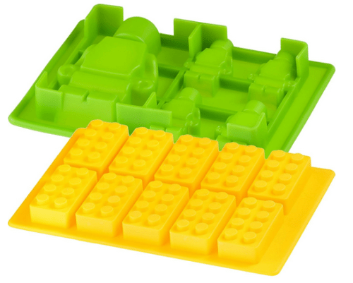 Mega Brick Silicone Candy Mold-Ice Cube Tray - Lego Figures and Bricks