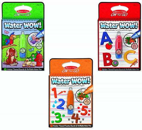 Melissa & Doug Water Wow Bundle - Animals, Alphabet, and Numbers Paint Kit