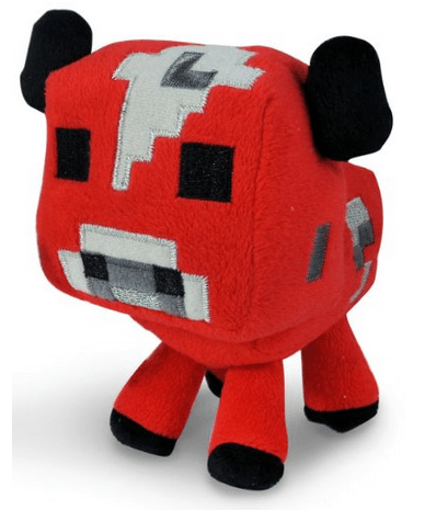 Minecraft Baby Mooshroom red cow plush toy
