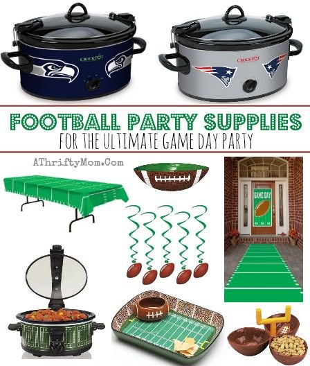 New England Patriots vs Seattle Seahawks GAME DAY party supplies, FOOTBALL Party for the ulimate football party, Superbowl, NFL