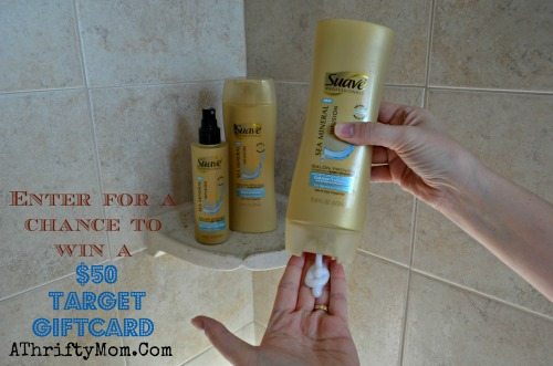 Suave Sea Minerals, Salon quality for less Enter to win a fifty dollar Target giftcard