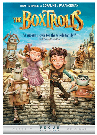 The BoxTrolls DVD and Blu-ray on sale with FREE shipping options, family movie night