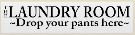 The Laundry Room - Drop Your Pants Here - Vinyl Decal #LaundryRoom #FunnySayings