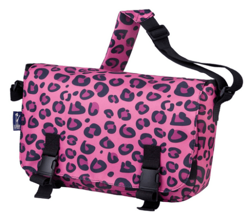 Wildkin Jumpstart Messenger Bag - Pink Leopard ~ Cute Gift Idea for Girls