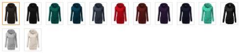 Womens Long Sleeve Raglan Crewneck Tunic Sweatshirt Colors
