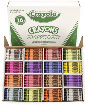 class pack of crayons teacher gift idea