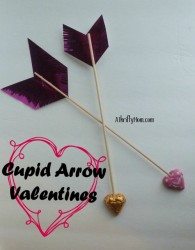 cupid's arrow valentines, #craft, #thriftycraft, #valentinesday, #thriftyvalentine, #arrow, #chocolate, #cupid, #easyvalentine