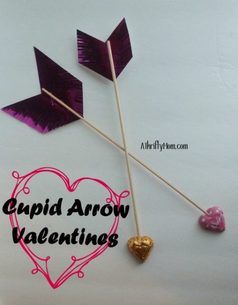 Cupid Arrow Valentines, Quick, Easy, Great Craft For Class Parties! #DIY