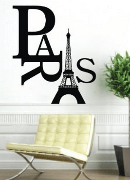 home Deor ideas, Pariswall sticker, love these clean lines and modern look, easy way to restyle any room in your house