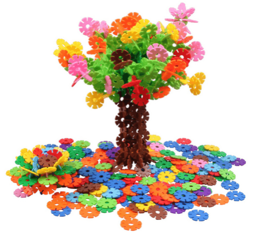 Brain Flakes - Interlocking Plastic Disc Set 500 pc set - Fun Gift for Kids!