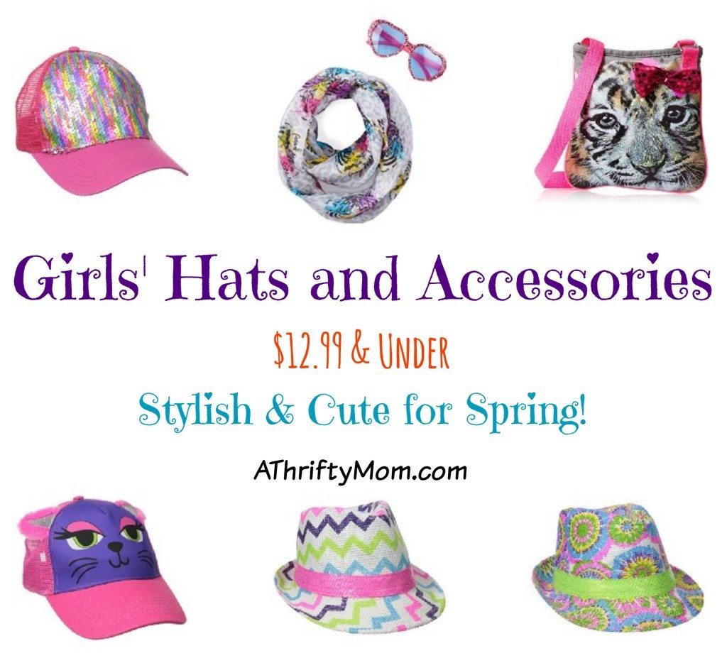 Girls Hats and Accessories All $12.99 & Under - Cute for Spring - AThriftyMom