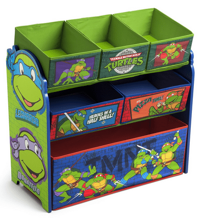 Ninja Turtles Multi-Bin Toy Organizer #KidsRoomDecor #ToyOrganization