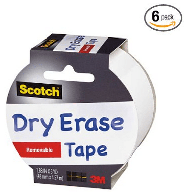 Scotch Dry Erase Tape 6pk On Sale #Crafty