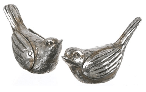 Silver Bird Figurines Set of 2 #HomeDecorForLess