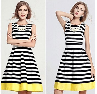 Spring Summer Casual Womens Evening Party Sleeveless Striped Dress - Fashion - AThriftyMom