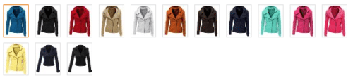Womens Zip-up Hood Jacket in Stretch Cotton Colors ~ Want This! #Fashion