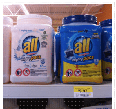 All Mighty Pacs 67 – 72 Ct. Only $7.97 At Walmart ~ High Value Coupon