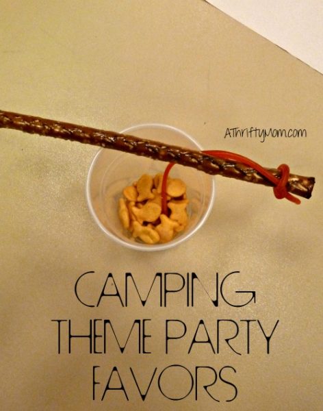 Camping Theme Party Favors, Fishing Snack ~ Scout or Family Reunions Ideas  - A Thrifty Mom