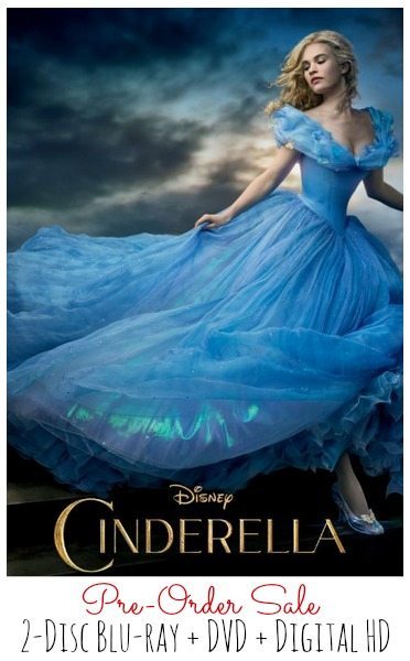 Cinderella Disney 2015 blu-ray and dvd sale, with FREE shipping options, preorder sale, have courage and be kind