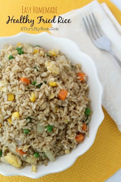 Easy Homemade Healthy Fried Rice Recipe, taste like restaraunt but healthier and a fraction of the price