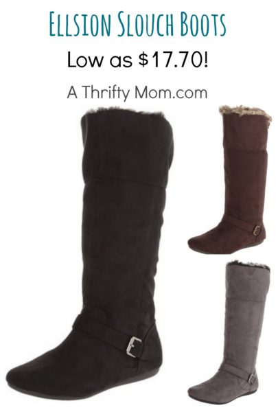 Ellison Slouch Boots - Womens Fashion - Boots Under $20 - A Thrifty Mom