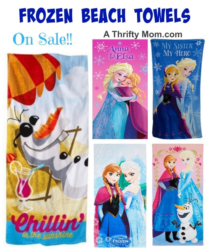 Frozen Beach Towels On Sale low as $9.99 - A Thrifty Mom