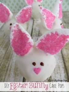 How to make cake pops ~ DIY Easter Bunny Recipe Ideas, Easter treat ideas, School party ideas for Easter