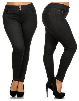 Plus size jegging leggings stretchy jeans